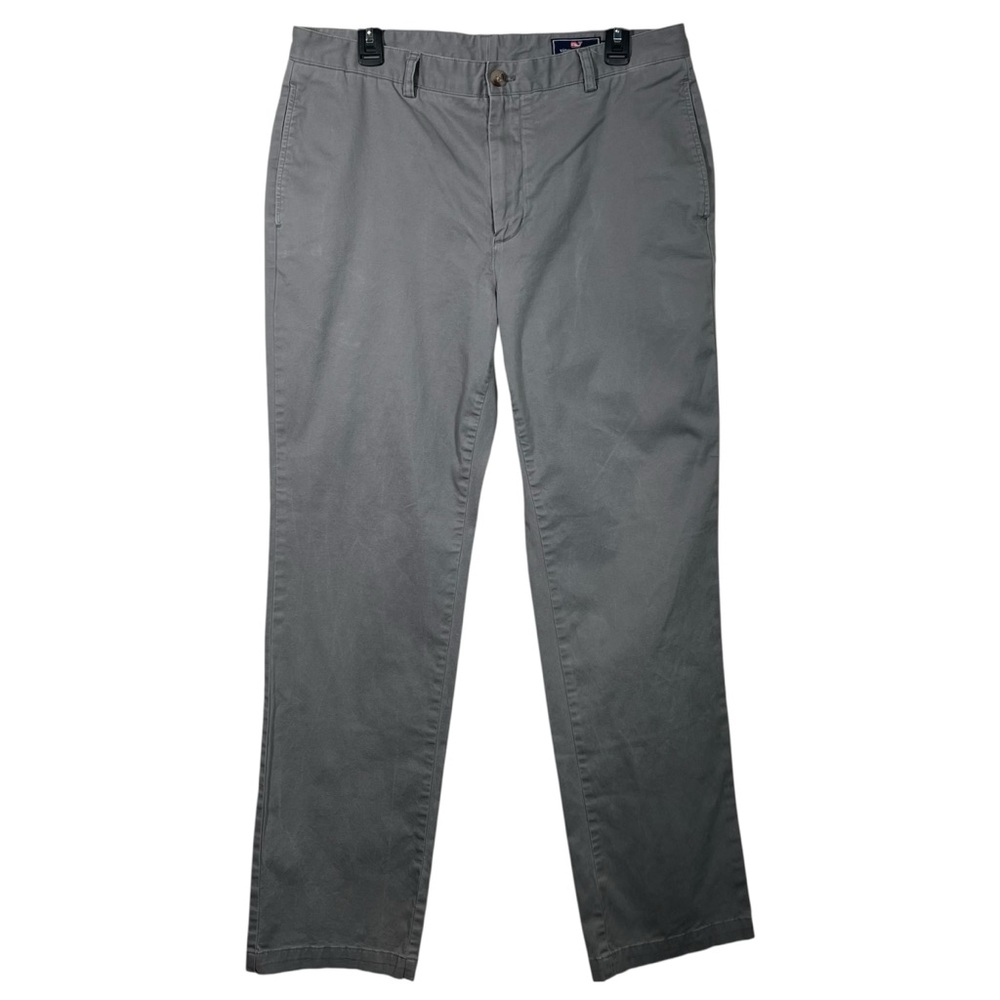 Vineyard Vines Club Room Chino Pants Gray Mens Size 36/34